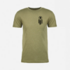 Front side of the olive green United in Libertee T-shirt. For God, religion, freedom, families, our wives, and our children.